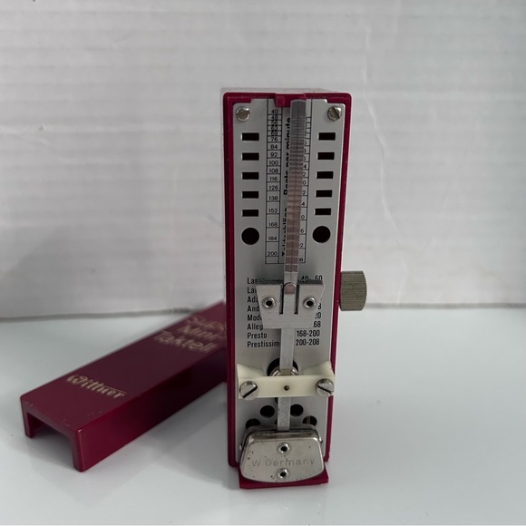 Wittner super mini-taktell metronome, ruby - Picture 6 of 9